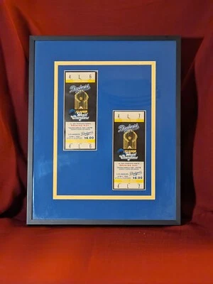 Opening Day LA Dodgers vs SF Giants 4/06/1982 Unused And Framed Framed - Image 1 of 3