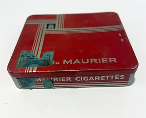 du Maurier Columbia Tobacco Co. NY Cigarette Tin - Tax Stamp- Bauhuas - Art Deco - Picture 1 of 4