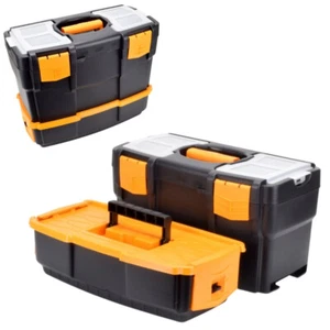 Werkzeugkoffer leer doppelt stapelbar Werkzeug Angel Box Kiste Kasten Toolbox 42 - Bild 1 von 6