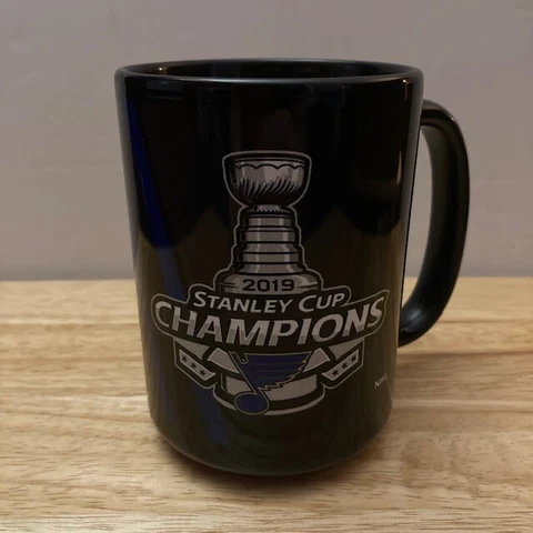 ST. LOUIS BLUES Stanley Cup CHAMPIONS (2019) Commemorative NHL Black Ceramic Mug Cover
