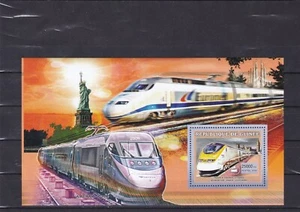 Guinea trains mnh sheet high speed locomotive railways 2006 - Picture 1 of 1