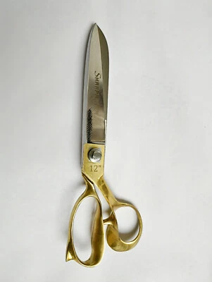 Tailor Shears, Trimming Fabric, 12 inches Scissors, Iron Blade - Brass Handle - Image 1 of 4