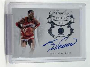 KEVIN WILLIS 2018-19 FLAWLESS EXCELLENCE AUTOGRAPH HAWKS AUTO 01/25 - Picture 1 of 2