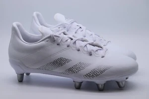 ADIDAS KAKARI SG SOFT GROUND RUGBY BOOTS - CLOUD WHITE GX5380 MEN UK7 - Picture 1 of 17
