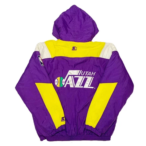 Vtg Rare NBA Utah Jazz Starter Jacket. Mens Large Cover