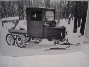 FORD MODEL T  TRUCK  SKIS ON FRONT  DUALLY REAR  11 X 17  PHOTO /  PICTURE - Bild 1 von 1