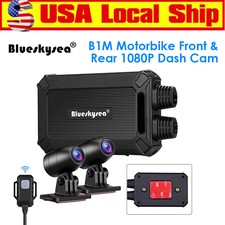 B1M IP67 NT96663 Dual Lens 1080P 30FPS Motorbike Wifi Dash Cam DVR Night Vision