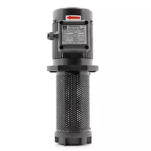 1/8HP Filtered Coolant Pump shaft 180mm 7" 8180, 1 Phase 110V/220V Bore 3/8" NPT - Picture 1 of 9