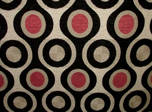 15 Metres Geometric Plush Chenille Fabric Curtain Upholstery Cushion RRP £675.00 - Picture 1 of 23