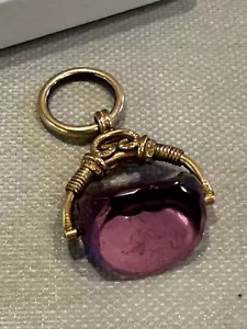 Reloj de amatista antiguo victoriano para caballeros - Imagen 1 de 9