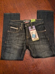 DENIZEN from LEVI'S 216 Skinny Fit Jeans Boy Sz 8 Reg Adjustable Waist Irregular - Picture 1 of 14
