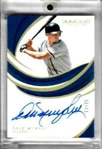 2019 Panini Immaculate Collection Autographs #S-DM Dale Murphy Serial #12/25 - Picture 1 of 2