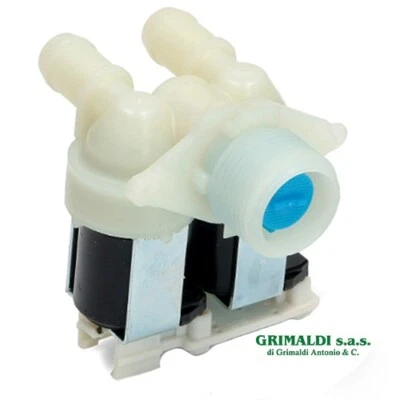 ELETTROVALVOLA CARICO ACQUA 2 VIE 180° LAVATRICE WHIRlPOOL IGNIS 480111100199