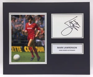 RARE Mark Lawrenson Liverpool Signed Photo Display + COA AUTOGRAPH SASIGNED - Picture 1 of 5