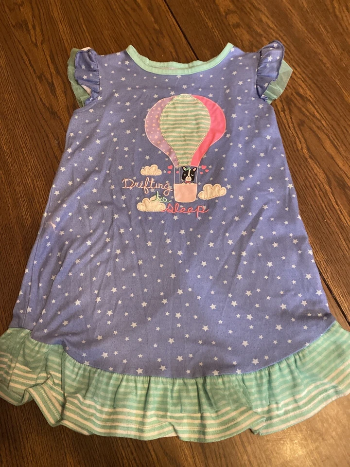 Girls Size 4 Pajamas Hot Air Ballon  - Imagem 1 de 4