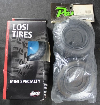 (4) RC Truck Tire Lot - Losi Mini Specialty 1.9" Rock Claw & Panter 2.2" Studs - Image 1 of 4