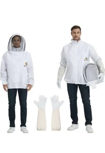 bee keeper jacket- bee suits for sting proof for Men Women bee hat and veil - Picture 1 of 6