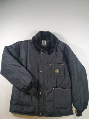 REFRIGIWEAR  Men's Polar Jacket, Nylon, Zipper, Black, XL - Image 1 of 4