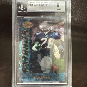 1995 Bowman's Best #R74 Curtis Martin Rookie RC BGS 9 MINT - Picture 1 of 2