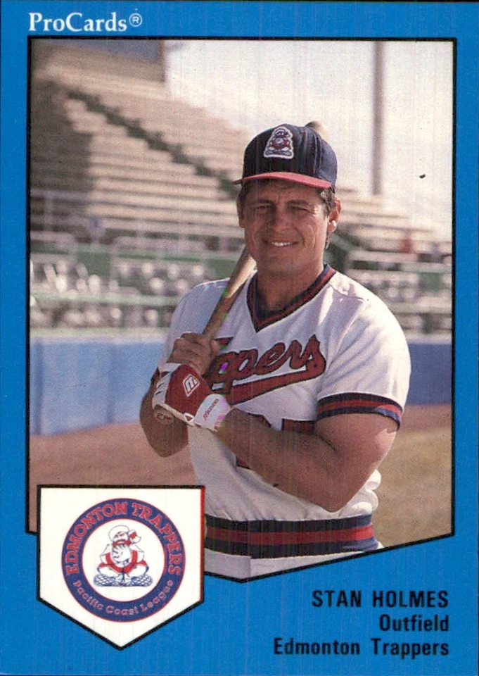 Stan Holmes 1989 ProCards Minor League T/S #555 RC Edmonton Trappers ** - Image 1 of 2