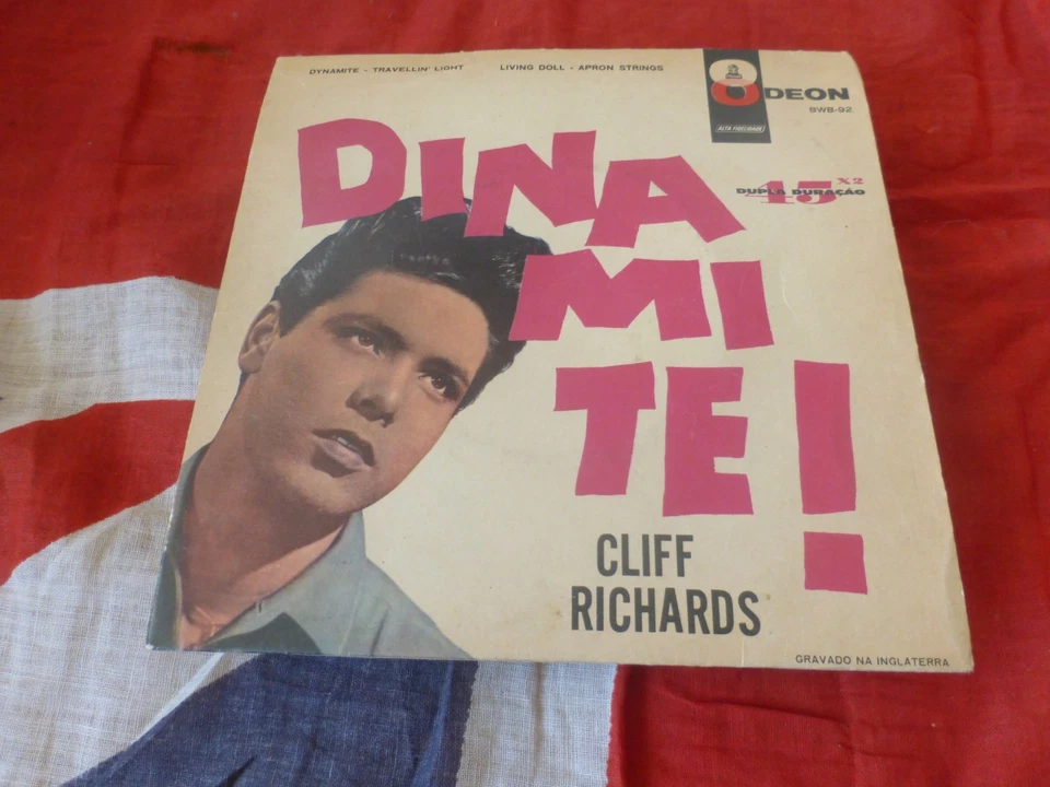 CLIFF RICHARD DYNAMITE ODEON BRAZIL p/s ONLY ORIGINAL BWB-92 45RPM 7"  VG VG - Image 1 of 4