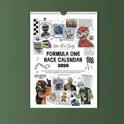 F1 Scrapbook Race Calendar 2026: Ultimate Formula 1 Fan Wall Calendar Track Art - Image 1 of 4