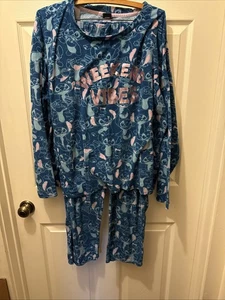Disney Stitch "Weekend Vibes" Pajama Set 2 Piece-3X (22W-24W) - Picture 1 of 8