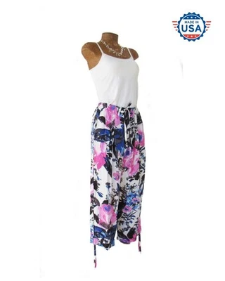 Pantalones Cortos Vintage Delicados Rosa Floral "PRIMROSE" Mermeladas Mundo Ajustables MEDIANOS Foto 1 de 4