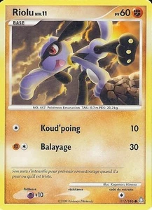 Carte Pokemon " RIOLU " Niv 11 EVEIL DES LEGENDES PV 60 117/146 VF - Imagen 1 de 1