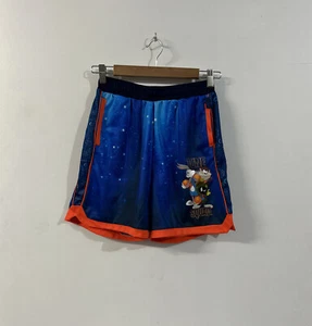 Movie World Tune Squad Unisex Youth Size 10 Basketball Shorts - Like New - Blue - Picture 1 of 7
