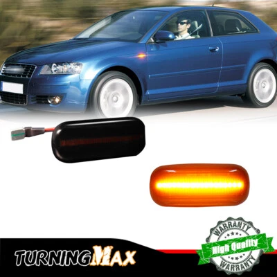 For Audi A2 A3 A4 A6 A8 TT AD0324041 Front Fender Amber LED Side Marker Lights - Image 1 of 4