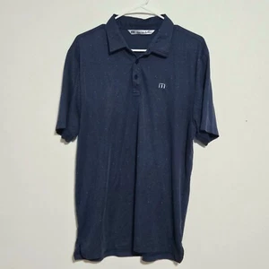 Travis Mathew Polo Golf Shirt Gr. L dunkelblau Pima Baumwollmischung Peru - Bild 1 von 10