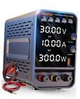  DC Power Supply Variable Power Supply with Encoder Adjustment Knob, 30V/10A