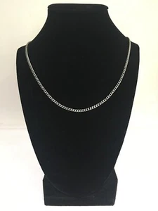 New Men's Stainless Steel Silver Necklace Chain 27 inch 3MM Curb Choker Jewelry - Picture 1 of 5