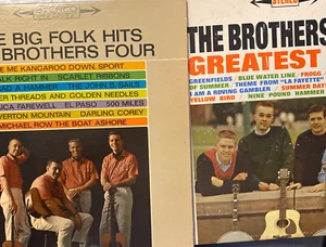 The Brothers Four Lot Of 2  Vinyl LPs All Sealed The Big Folk Hits Greatest Hits - Picture 1 of 7