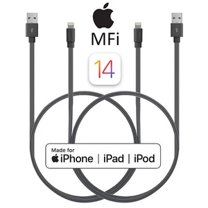 2 x 3.3ft iPhone Charger Fast Charging Cable Cord for iPhone 14 13 12 11 Pro Max - Picture 1 of 13