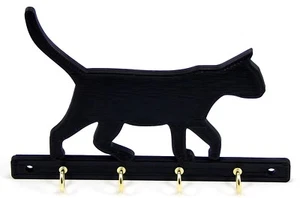 Portachiavi gatto gattino felino appendiabiti decorazione ingresso organizzazione ganci da parete - Foto 1 di 5