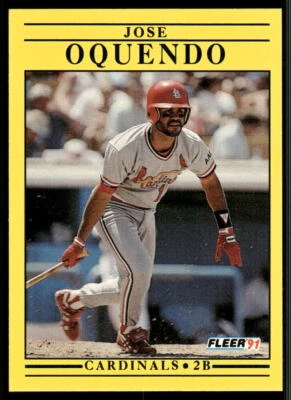 1991 Fleer #640 Jose Oquendo - Image 1 of 2