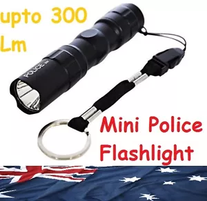 1X LED Black Mini Portable Bright Light Flashlight Aluminum Hand Torch Lamp AA - Picture 1 of 11