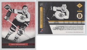 2011-12 Limited Ruby Spotlight /49 Milt Schmidt #18 HOF