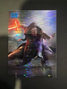 2024 Topps Chrome Star Wars Galaxy ~ KYLO REN #23 Blue Pulsar Refractor /199 - Picture 1 of 3