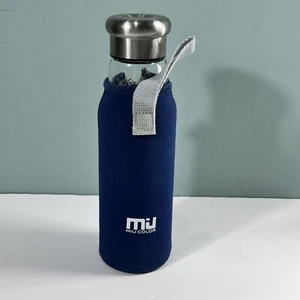 MIU COLOR Glass Water Bottle with Nylon Sleeve and Steel Cap for Hot or Cold - Picture 1 of 6
