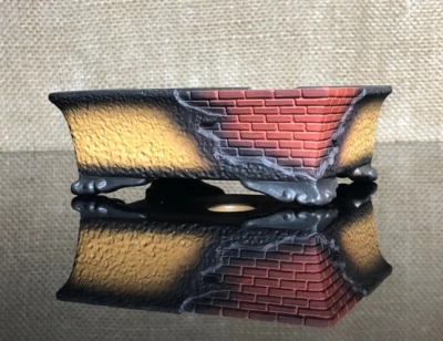 Ceramic bonsai pot, brick wall, hand sculpting, potterry, made in vietnam - Image 1 of 4