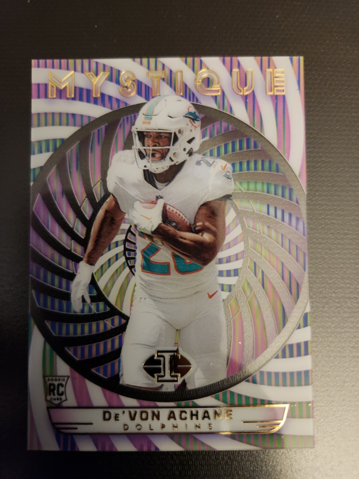 2023 Panini Illusions Devon Achane Mystique Rainbow SP SSP RC Case Hit Dolphins