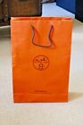 Hermes orange paper carrier bag