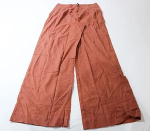 Marine Layer Women's Wide Leg Flora High Waisted Trouser AR8 Henna Size 12 NWT - Picture 1 of 6
