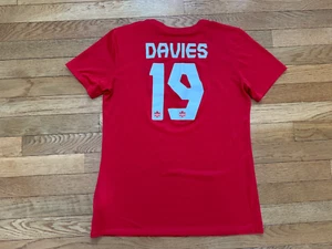 Canada 22/23 Home Nike Soccer Shirt Kit Alphonso Davies #19 Womens Sz S - Picture 1 of 3