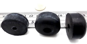 Bolt-On Rubber Pad Bumper Has 1/8" Screw Hole, 1" Pad, 1/2" Tall, Free Shipping! - Picture 1 of 12