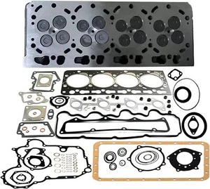 16V Complete Cylinder Head Loaded &Full Gasket Kit for Kubota V3300 V3800 Engine - Picture 1 of 1
