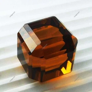 A++ Certified Padparadscha Huge Sapphire Cube Square Cut 137 Ct Loose Gemstone - Foto 1 di 5